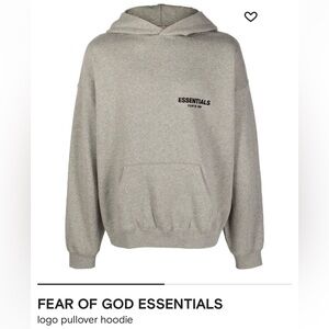 Essentials fear of god hoodie dark oatmeal Large NWT🔥